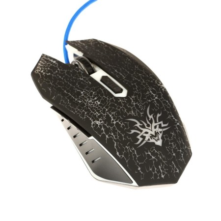The mouse Qumo Blackout M03, game, wired, 6 buttons, backlight, 3200 dpi, USB, black-2