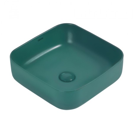 ABBER RECHTECK AC2211MBG sink, invoice, 385x385x135 mm, dark green, matte
