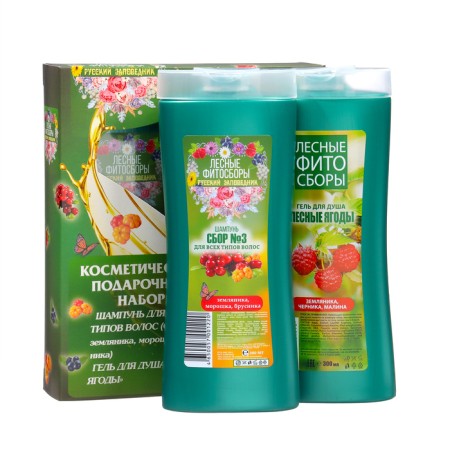 Gift set Women's Forest Fitosborns: shampoo, 300 ml + shower gel, 300 ml