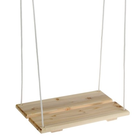 Suspended chair wooden, seat 40 × 22cm-1