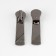 Automatic lock for metal zippers, No. 5, 10 pcs, black nickel color