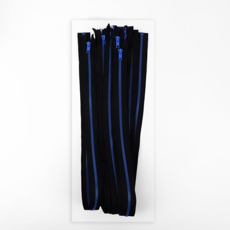 Lightning "Tractor", No. 5, detachable, automatic lock, 90 cm, black/blue color-2