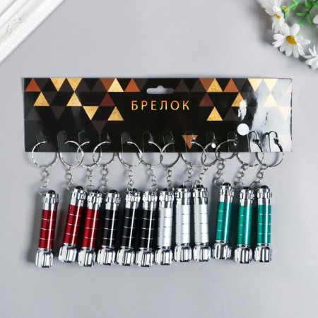 Flashlight on the ring "strips" 5 diodes mix 7.3x1.9x1.9 cm-4