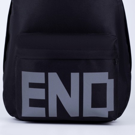 Backpack school school youth End, 29x12x37, lightning department, n/pocket, reflective tapes, black color-5