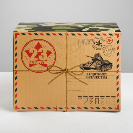 Box - Penal, Gift packaging, “From February 23!”, 30 x 23 x 12 cm-1