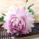 Artificial flowers "Begonia" premium, 14x60 cm, lilac-white