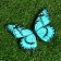 Decor for magnet "Butterfly", 13.5cm, mix
