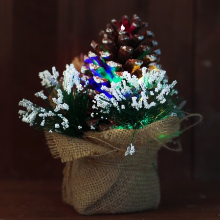 Decor with backlight "Bump" 8.5x8.5x14 cm-2