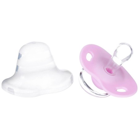 Nipple - classic dummy, silicone +3 months, with a cap, mix for a girl-7