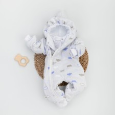 Комбинезон детский KinDerLitto «Ассорти. Облачка», рост 74-80 см, цвет серый