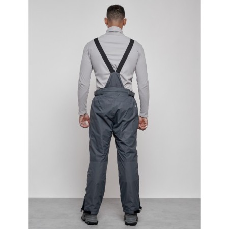 Semi-combinezone ski insulated male winter, size 50, dark gray color-7