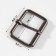 Wire buckle, 4.6 × 3.4 cm, 38 mm, 5 pcs, black nickel color