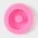 Mold Dolyana "Donut with glaze", silicone, d = 6 cm, pink color