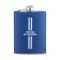 Alcohol flask "never give up", stainless steel, 240 ml, 8 oz