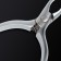 Manicure nippers for the cuticle “Premium Satin”, hidden spring, matte, 10.3 cm, blade length - 4 mm, silver color