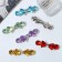 Halfish hair clip "Crystal" bow, 8 cm, mix