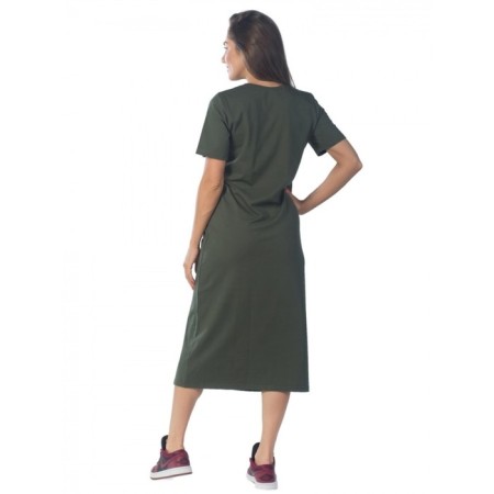 Women's dress W.W.F.H., Size 48, Khaki Color-4
