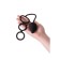 Anal plug with the erection ring Erotist, silicone, black color