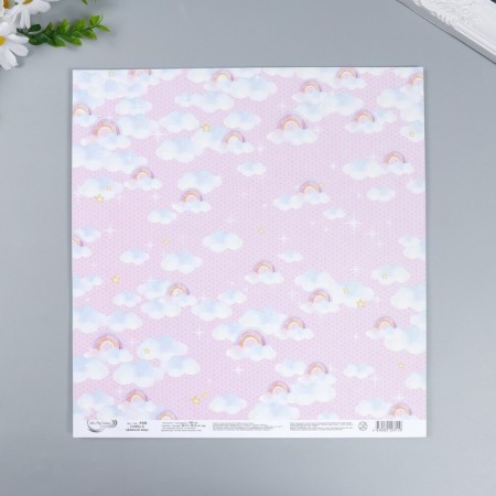Scrapbooking Paper "Divine World No. 6" 190 g/sq.m 30.5 x 30.5 cm-2