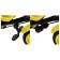 Three -haired bike Vivat 1, Black/yellow abstraction print