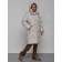 Coat insulated winter feminine, size 48, color light gray