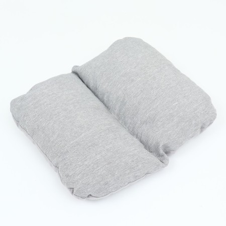 Stear with a pillow of a mowing, velvet, 50 x 40 x 23 cm, gray-7