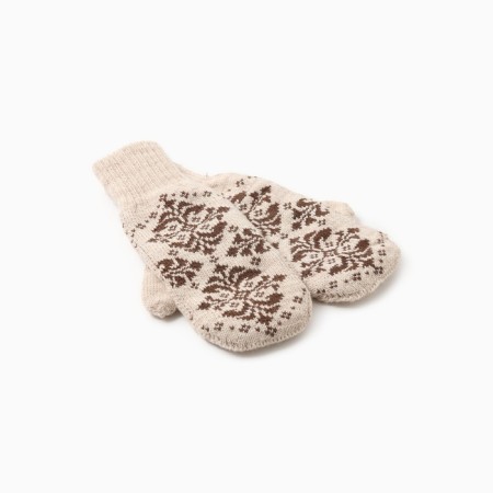 Double female mittens, the color of St. Beige, district 18
