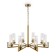 Suspended lamp Freya Fr5214PL-08BS ADELINE, 750X750X730 mm, E14, 8x60W, brass color