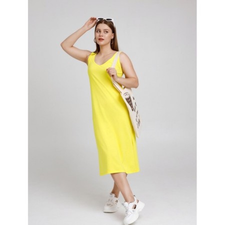 Female dress, size 52, lemon color-16