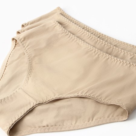 Set of women's panties slips (3pcs), fried almonds, size 56 (4xl)-4