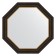 Mirror in a baguette frame, a black tree with gold 71 mm, 68x68 cm