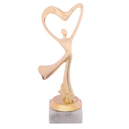 Cup "Girl in flight", award figure, stand stone, 18 x 8 x 5 cm-1