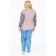 Women's pants, size 56, blue color
