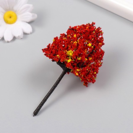 Artificial plant for creativity plastic "Autumn foliage" 10 cm-1