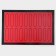 Silicone rug reinforced "eclair", 60 × 40 cm, red color