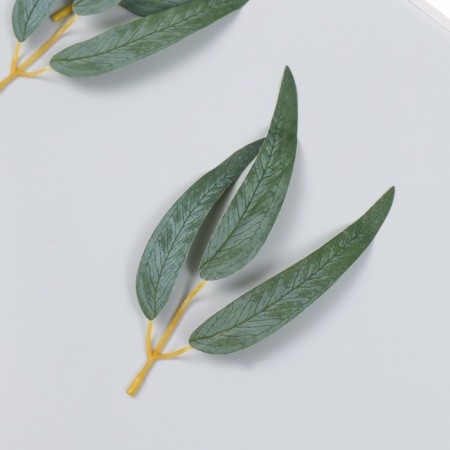 Decor for creativity "A branch with three leaves" set of 3 pcs 22 cm