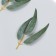 Decor for creativity "A branch with three leaves" set of 3 pcs 22 cm