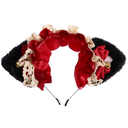 Carnival rim "anime ears", red color