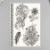 Tattoo on the body Black "feathers" 25x15 cm