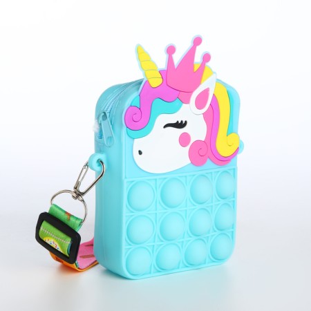 Bag's bag with lightning, blue color
