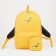 Youth backpack from lightning textiles, external pocket, handbag, yellow color