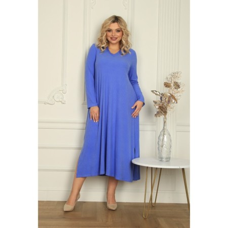 Women's dress, size 52, blue color-6