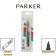 Ballpoint pen Parker Jotter Plastic K60, Ct, M, 1.0 mm, plastic casing/ stainless steel, black, blue ink