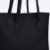 Soper bag with zipper, black color