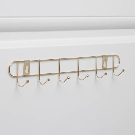 The hanger wall -mounted on 6 hooks "Light", 35 × 5 × 4 cm, the color of the gold