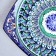 Largan Rishtan ceramics "Patterns", 25 cm, square, blue