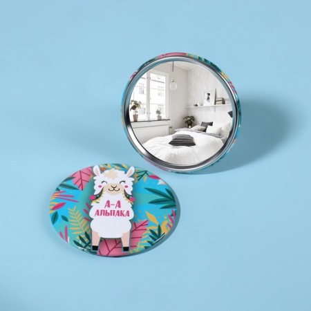 Alpak mirror d = 7 cm, multi -colored-2