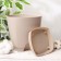 Flower pot with basal watering amsterdam, 2.5 l, color milk chocolate