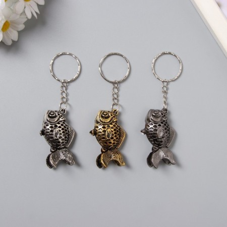 Metal keychain "Fish" mix 4.5x3 cm
