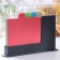 A set of cutting boards with markers on a stand, 4 pcs, color mix
